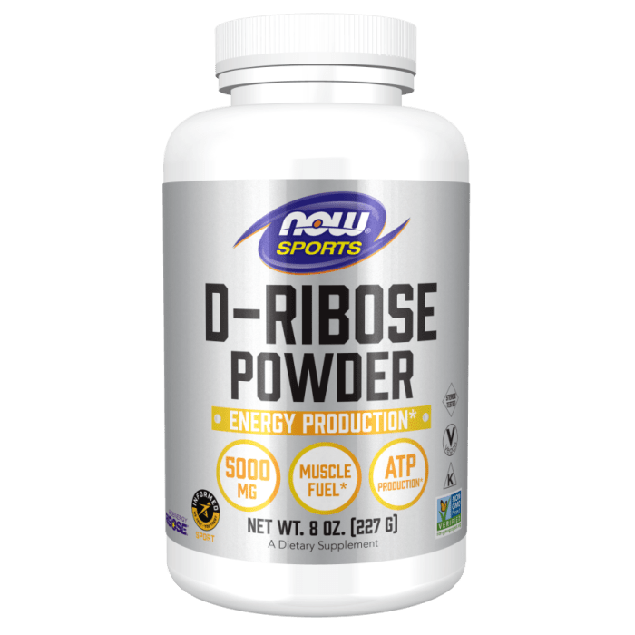 NOW Foods D-Ribose Powder - 8 oz.