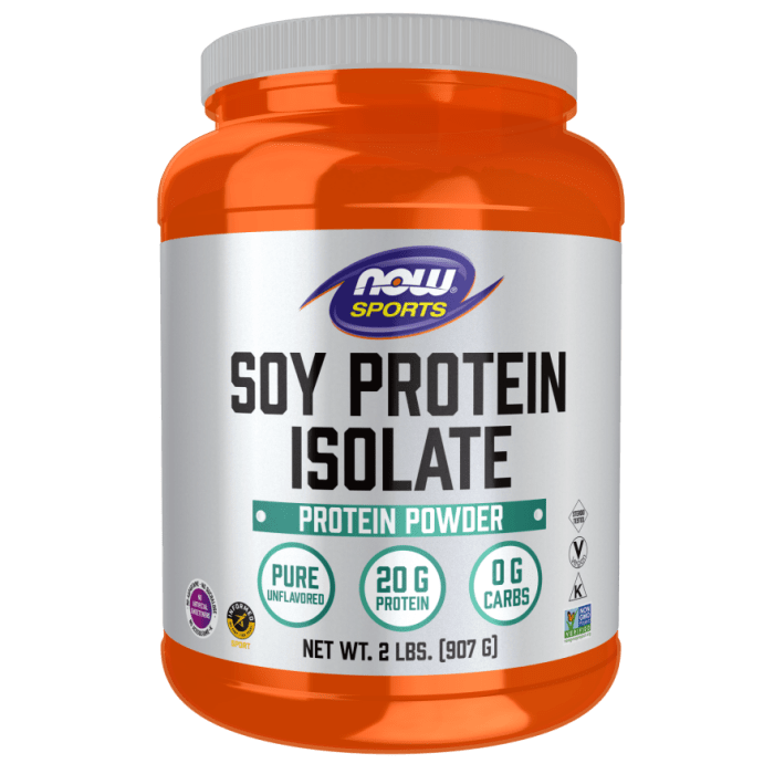 NOW Foods Soy Protein Isolate, Unflavored Powder - 2 lbs.