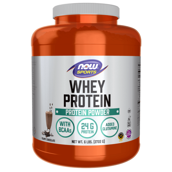 NOW Foods Whey Protein, Creamy Chocolate Powder - 6 lbs.