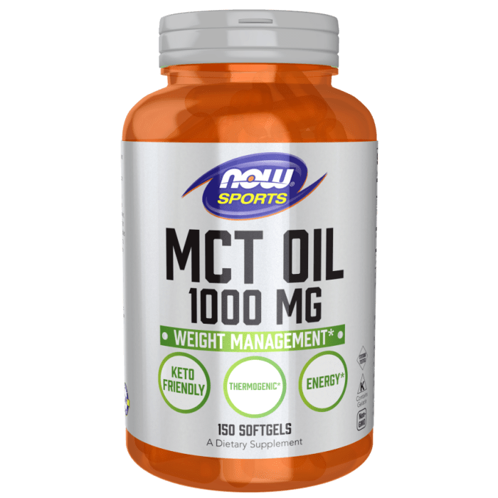 NOW Foods MCT Oil 1000 mg - 150 Softgels