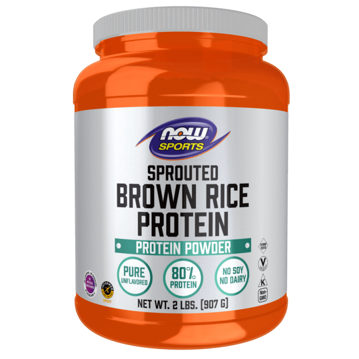 NOW Foods Sprouted Brown Rice Protein - 2 lbs.