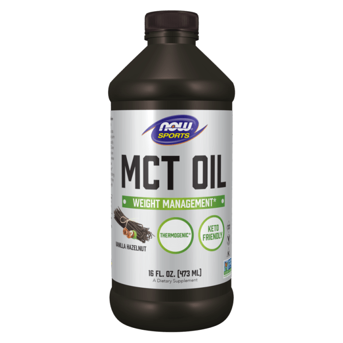 NOW Foods MCT Oil, Vanilla Hazelnut