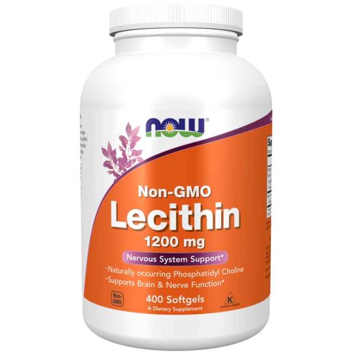 NOW Foods Lecithin 1200 mg - 400 Softgels