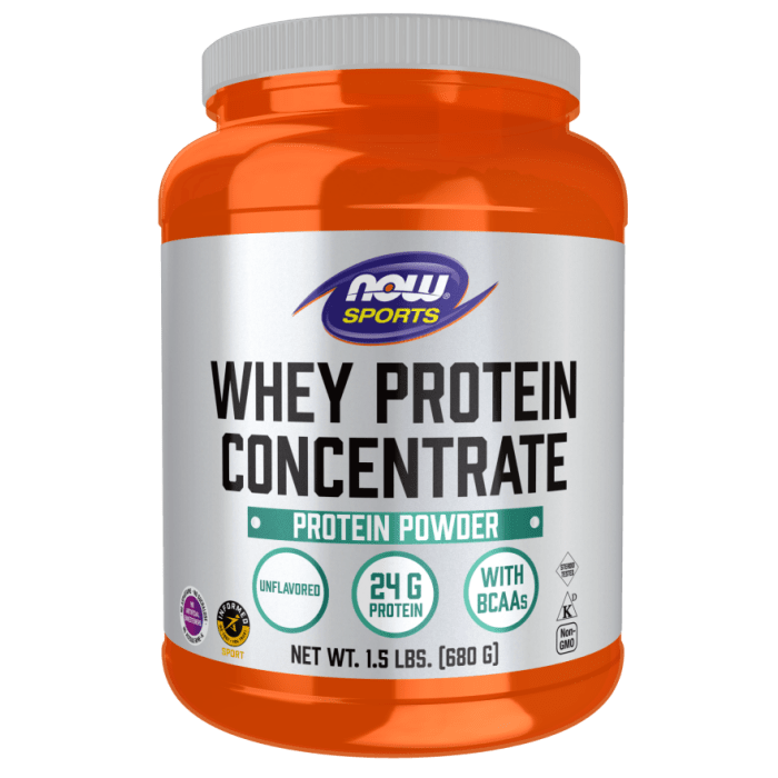 NOW Foods Whey Protein Concentrate Unflavored - 1.5 lbs.