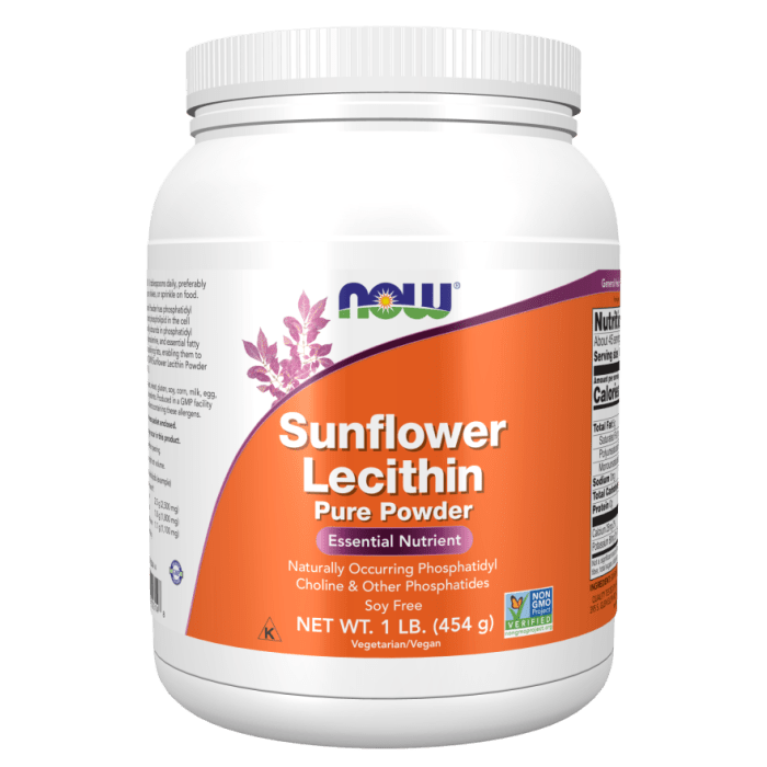 NOW Foods Sunflower Lecithin Pure Powder - 1 lb.