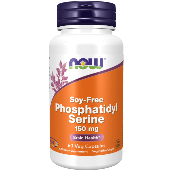 NOW Foods Phosphatidyl Serine, Soy-Free 150 mg - 60 Veg Capsules