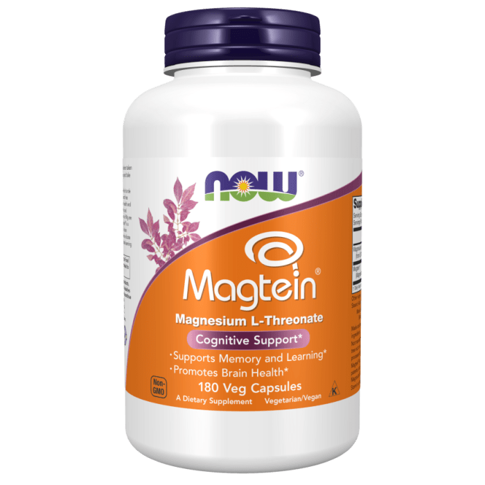 NOW Foods Magtein® - 180 Veg Capsules