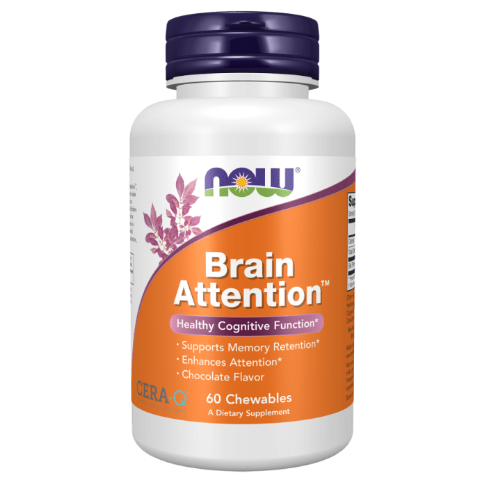 NOW Foods Brain Attention™ - 60 Chewables