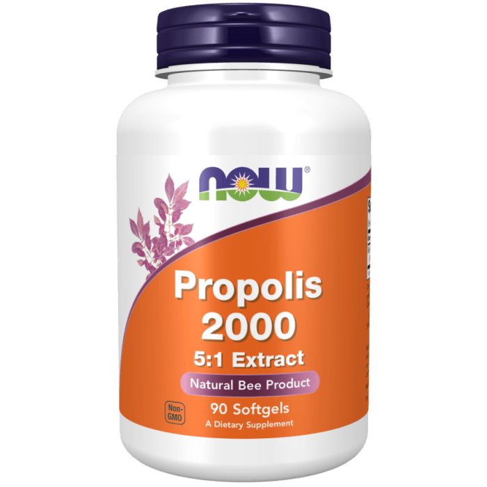 NOW Foods Propolis 2000 5:1 Extract - 90 Softgels