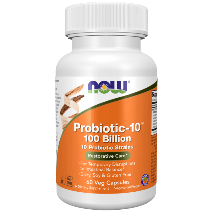 NOW Foods Probiotic-10™ 100 Billion - 60 Veg Capsules