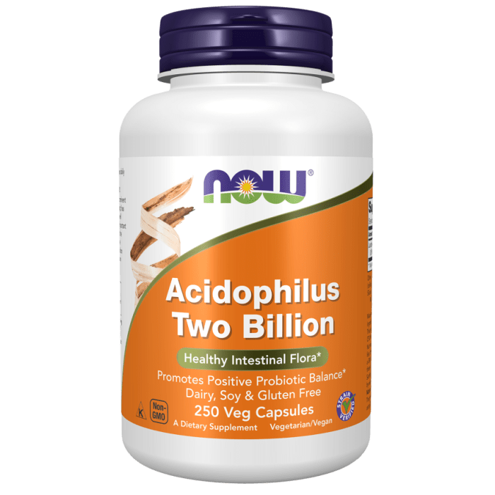 NOW Foods Acidophilus Two Billion - 250 Veg Capsules