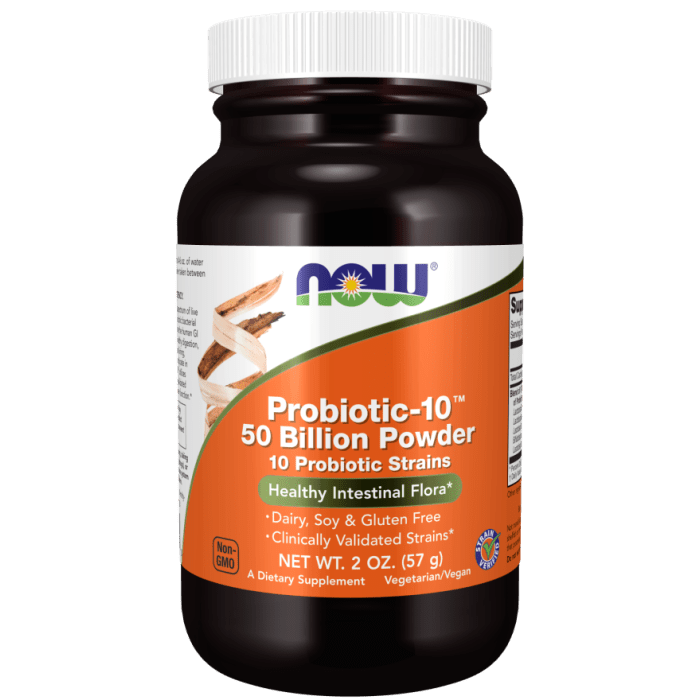 NOW Foods Probiotic-10™ 50 Billion Powder - 2 oz.