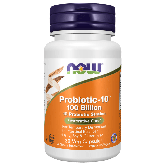 NOW Foods Probiotic-10™ 100 Billion - 30 Veg Capsules