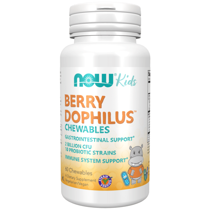 NOW Foods BerryDophilus™ Kids - 60 Chewables