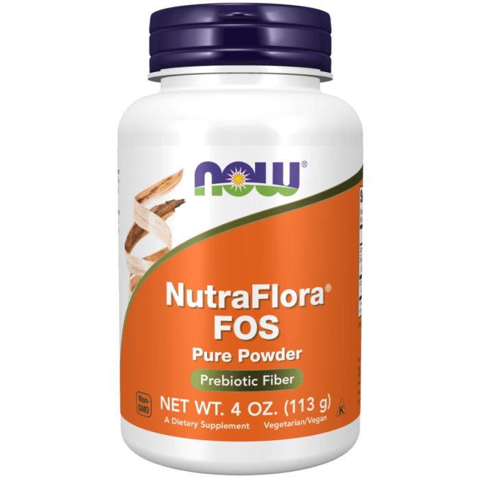 NOW Foods NutraFlora® FOS - 4 oz. Powder