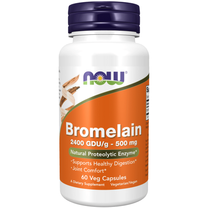 NOW Foods Bromelain 500 mg - 60 Veg Capsules