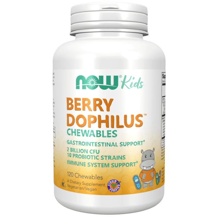 NOW Foods BerryDophilus™ Kids - 120 Chewables