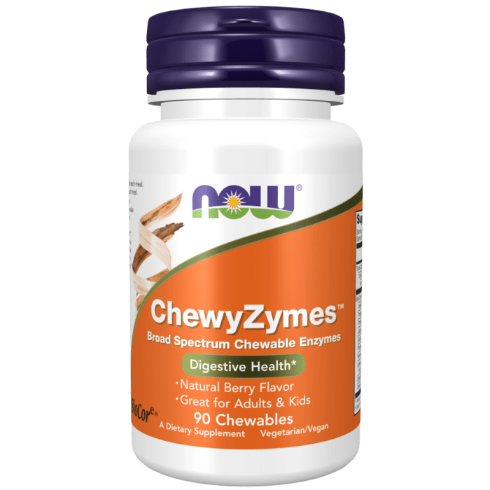 NOW Foods ChewyZymes - 90 Chewables