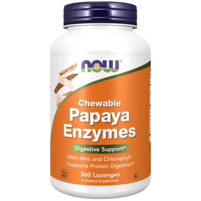 NOW Foods Papaya Enzyme - 360 Lozenges