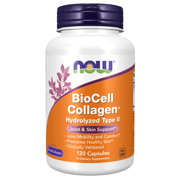 NOW Foods BioCell Collagen® Hydrolyzed Type II - 120 Capsules