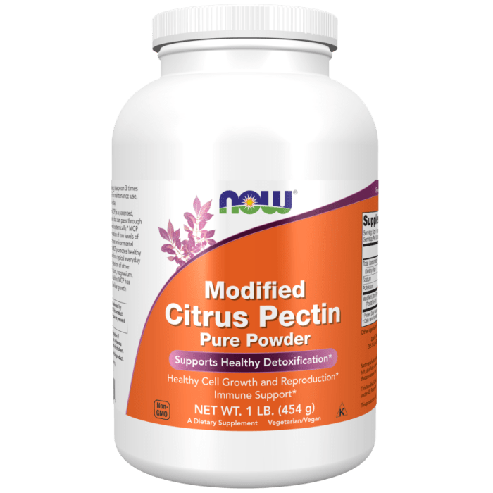 NOW Foods Modified Citrus Pectin Pure Powder - 1 lb.