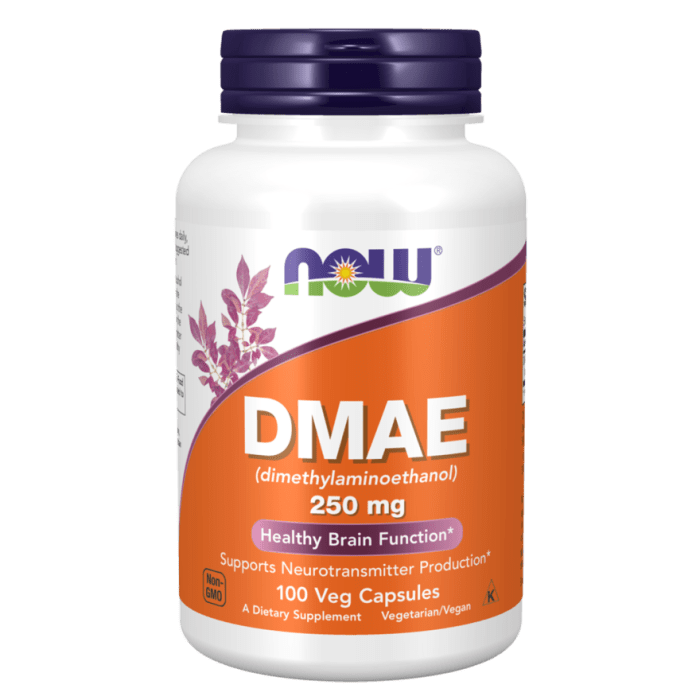 NOW Foods DMAE 250 mg - 100 Veg Capsules