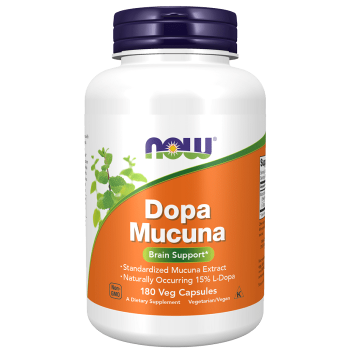 NOW Foods Dopa Mucuna - 180 Veg Capsules