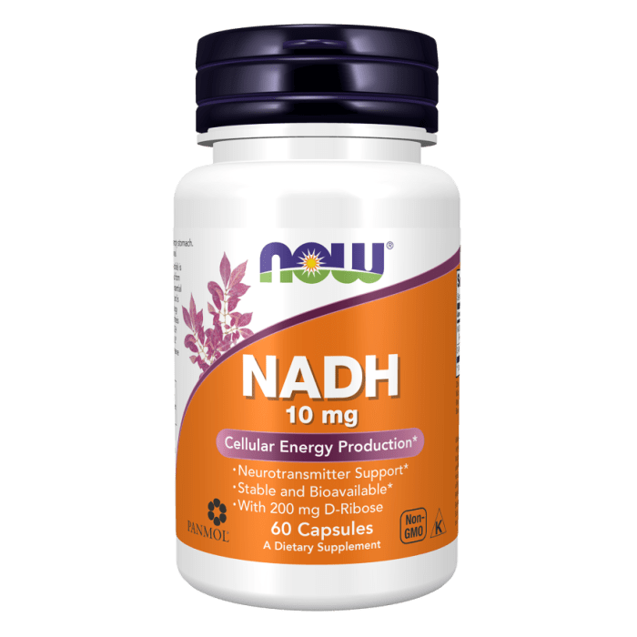 NOW Foods NADH 10 mg - 60 Capsules