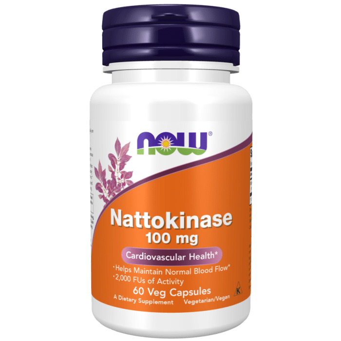 NOW Foods Nattokinase 100 mg - 60 Veg Capsules