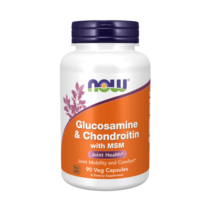 NOW Foods Glucosamine & Chondroitin with MSM - 90 Veg Capsules