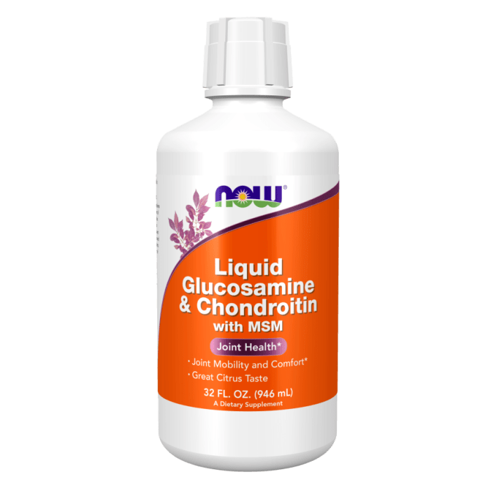 NOW Foods Liquid Glucosamine & Chondroitin with MSM - 32 fl. oz.