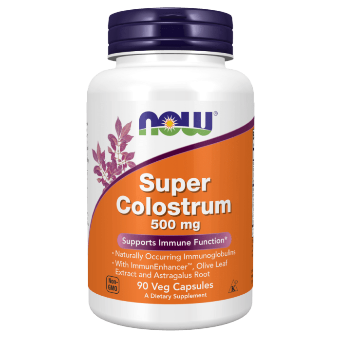 NOW Foods Super Colostrum 500 mg - 90 Veg Capsules