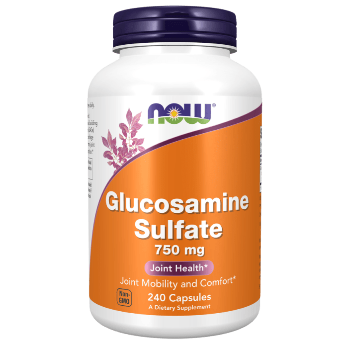 NOW Foods Glucosamine Sulfate 750 mg - 240 Capsules