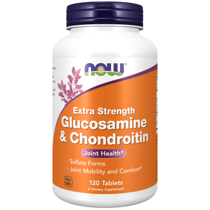 NOW Foods Glucosamine & Chondroitin Extra Strength - 120 Tablets