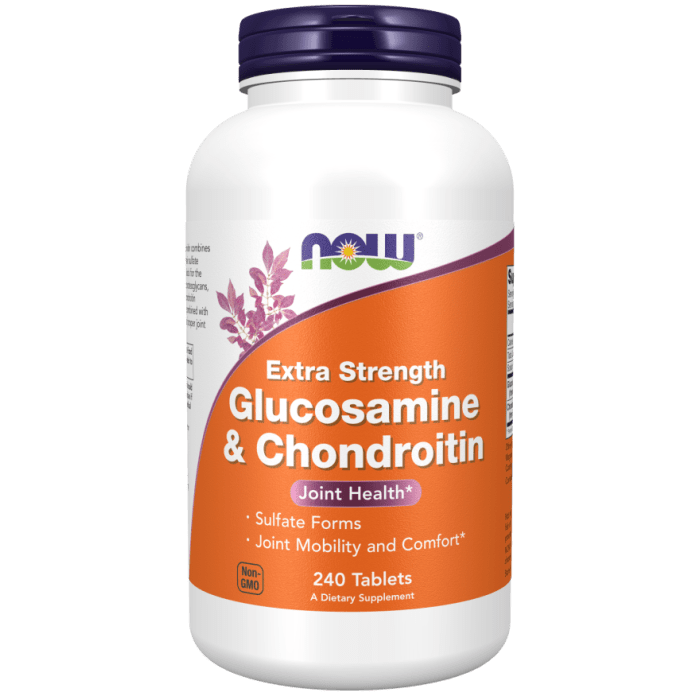 NOW Foods Glucosamine & Chondroitin Extra Strength - 240 Tablets