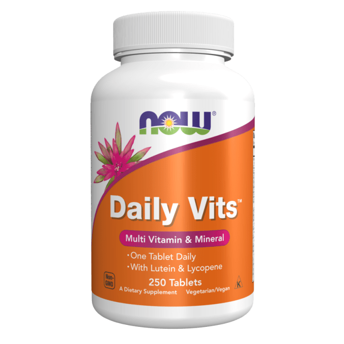 NOW Foods Daily Vits™ - 250 Tablets