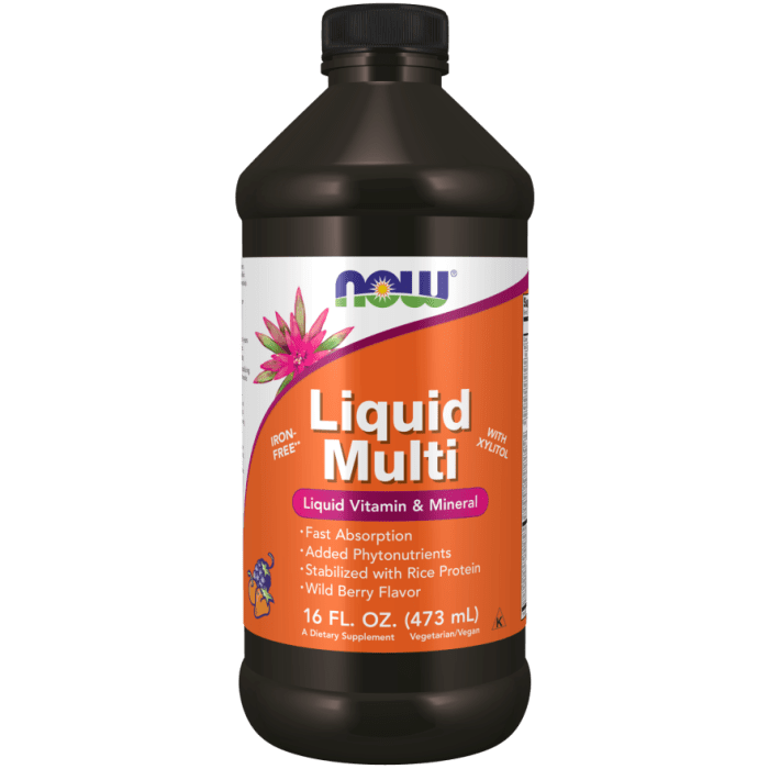 NOW Foods Liquid Multi, Wild Berry Flavor - 16 fl. oz.