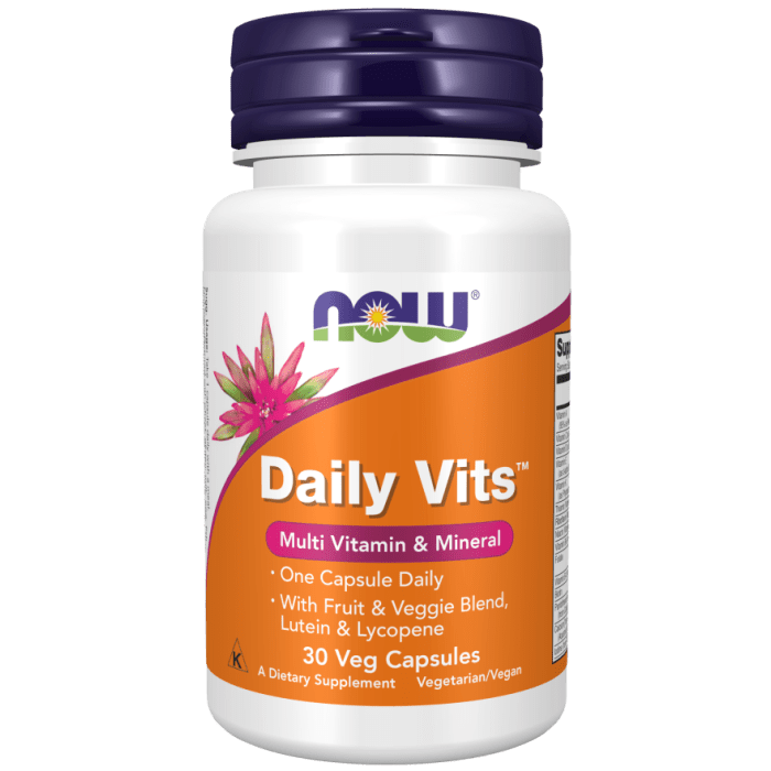 NOW Foods Daily Vits™ - 30 Veg Capsules