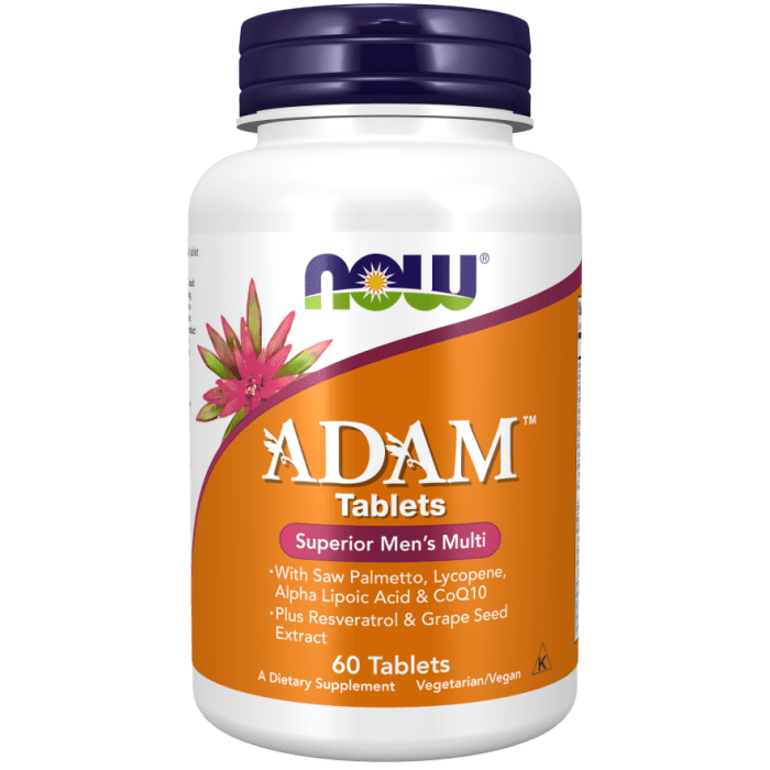 NOW Foods ADAM™ Men's Multiple Vitamin - 60 Tablets