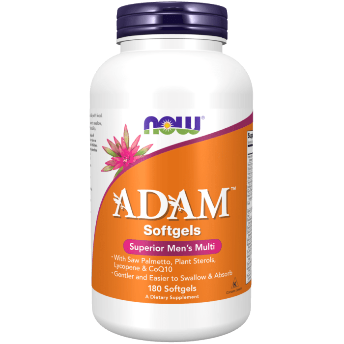 NOW Foods Adam™ Men's Multiple Vitamin - 180 Softgels