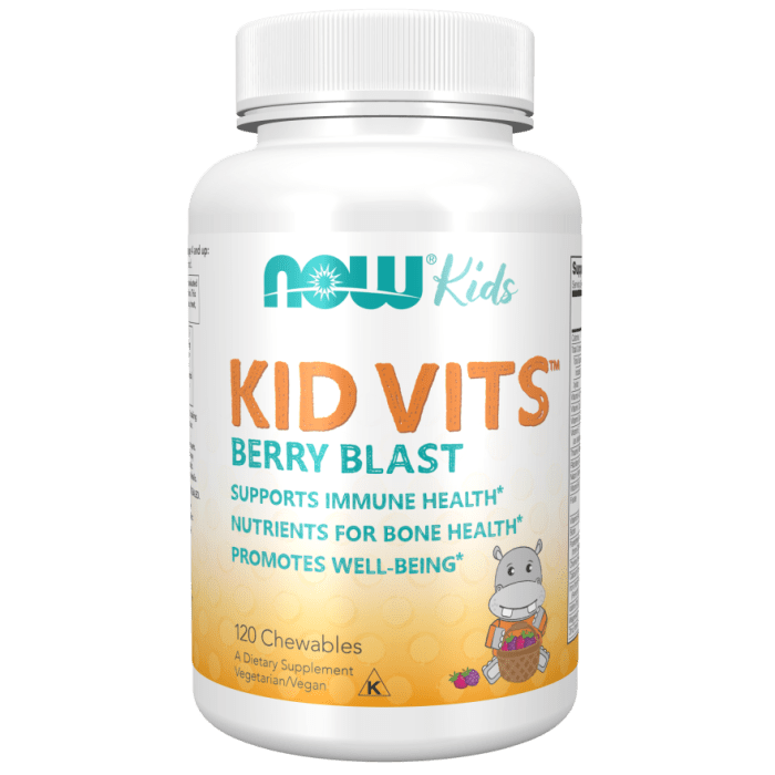 NOW Foods Kid Vits™ Berry Blast - 120 Chewables