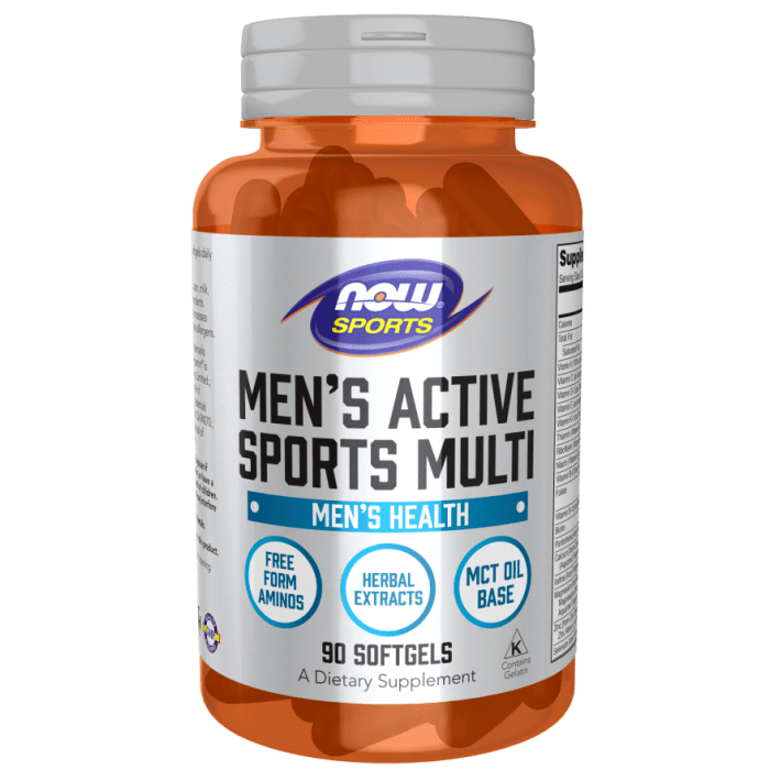 NOW Foods Men's Active Sports Multi - 90 Softgels