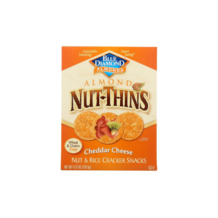 Blue Diamond Cheddar Cheese Nut Thins Cracker, 4.25 oz