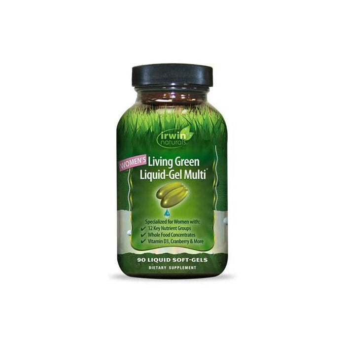 Irwin Naturals Women's Living Green Liquid Gel Multi-Vitamin, 90 Softgels