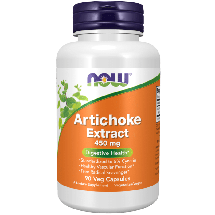 NOW Foods Artichoke Extract 450 mg - 90 Veg Capsules