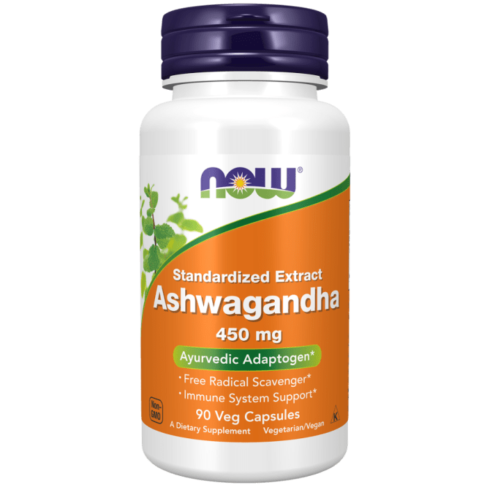 NOW Foods Ashwagandha 450 mg - 90 Veg Capsules