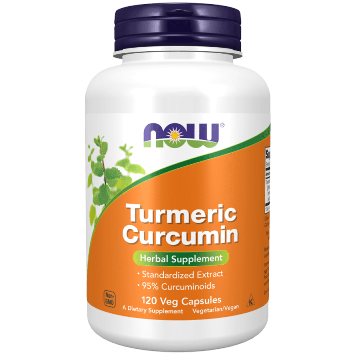 NOW Foods Turmeric Curcumin - 120 Veg Capsules