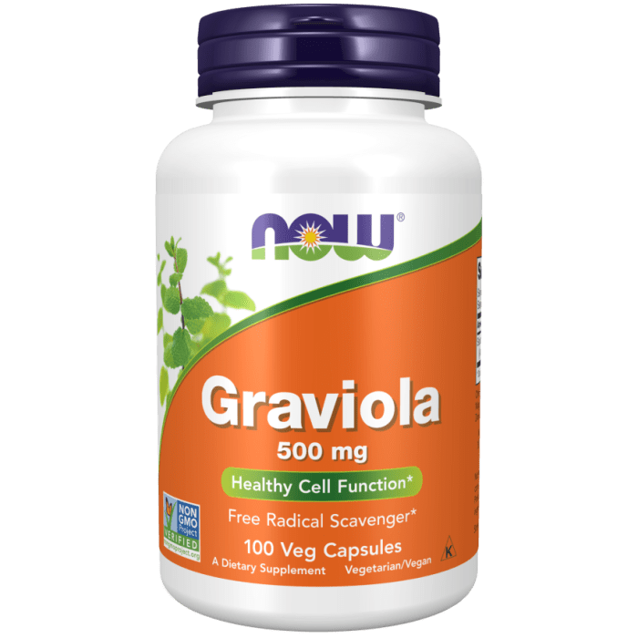 NOW Foods Graviola 500 mg - 100 Veg Capsules