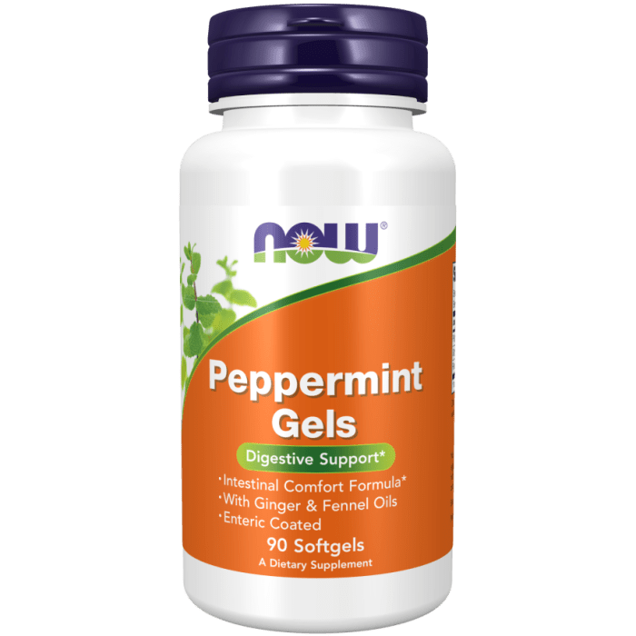 NOW Foods Peppermint Gels - 90 Softgels