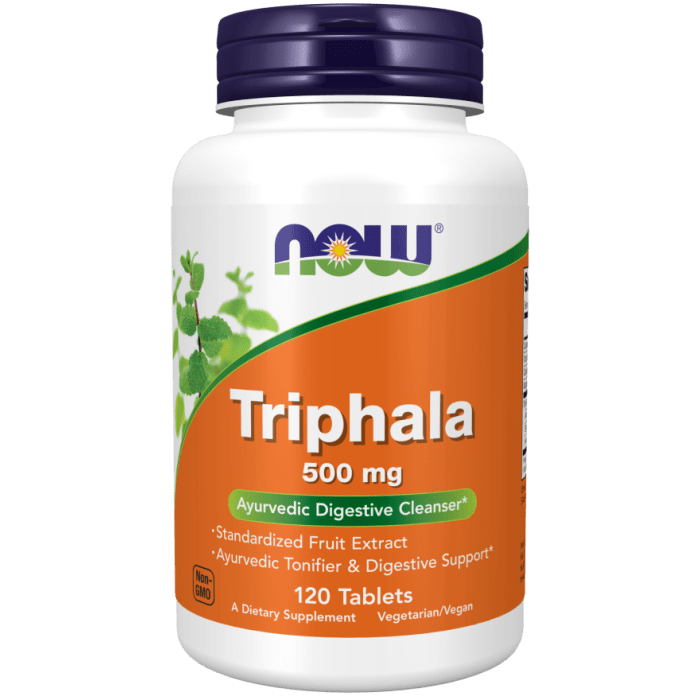 NOW Foods Triphala 500 mg - 120 Tablets